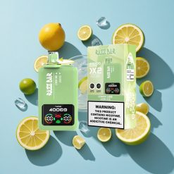 Citrom-Lime_Lush Jégeső Razz Bar 40000 Puffs Elektromos Cigaretta Típus-C Porttal és Kijelzővel