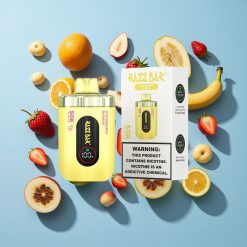 Eper-Banán Razz Bar 50 000 Puffs Eldobható Vape Type-C Töltés