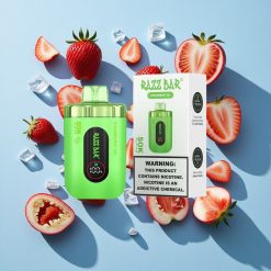 Eper-Jég Razz Bar 50 000 Puffs Eldobható Vape 1.0 Ohm Mesh Coil