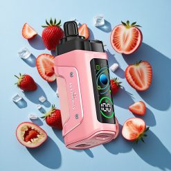 Eper-Jeges Razz Bar 45000 Puffs eldobható e-cigaretta 650 mAh