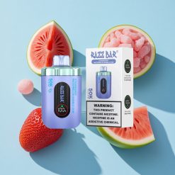 Eper görögdinnye buborékrágó Razz Bar 50K Puffs eldobható e-cigaretta 50000 Puffs Type-C feltöltő