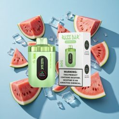 Görögdinnye-Jég Razz Bar 50K Eldobható Vape Puffs Type-C Töltés
