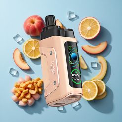 Juci Peach Jég Razz Bar 45000 Puffs Eldobható Vape, Beállítható Légáramlás
