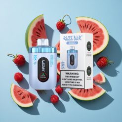 Málna Görögdinnye Razz Bar 50K Puffs Eldobható E-cigaretta 50000 Puffs és Type-C Töltés