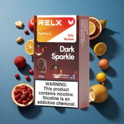 Sötét Csillám Relx Pod Pro 2 600 Puffs 1,9ml e-liquiddel, Nikotintartalom: 5%