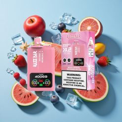 Vegyesbogyó-Görögdinnye Jég Razz Bar 40000 Puffs Eldobható Vape, Kijelzős, Type-C Port